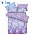 GS-FM3DRD-17 home textile Wide width microfiber bed sheet polyester printed fabric